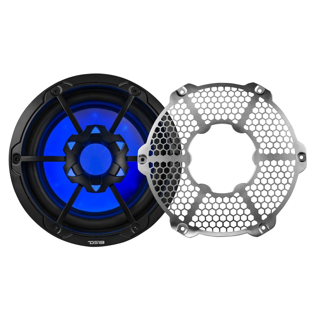 NXL 10" Marine Subwoofer with LED RGB Lights 300 Watts Rms SVC 4-Ohm - DS18
