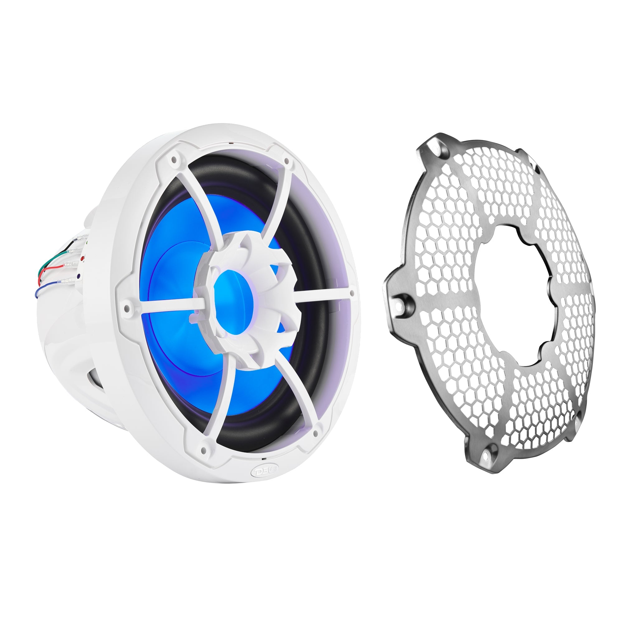 NXL 10" Marine Subwoofer with LED RGB Lights 300 Watts Rms SVC 4-Ohm - DS18