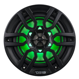NXL 6.5" 2-Way Coaxial Marine Speaker with LED RGB Lights | 100W RMS 4-Ohm - DS18