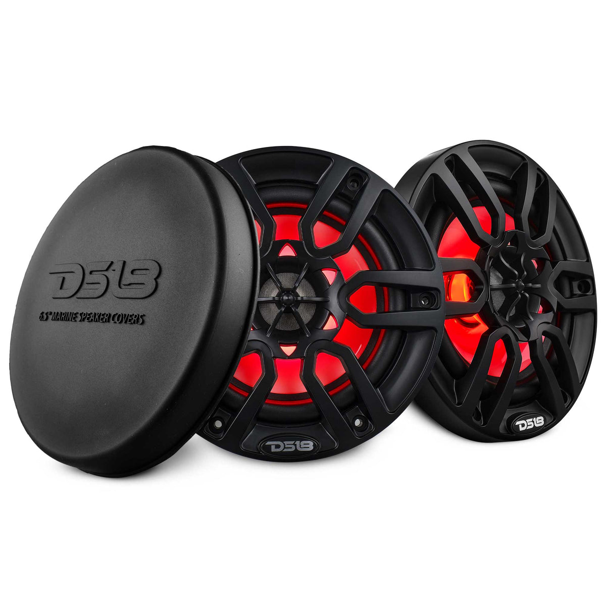 NXL 6.5" 2-Way Coaxial Marine Speaker with LED RGB Lights | 100W RMS 4-Ohm - DS18