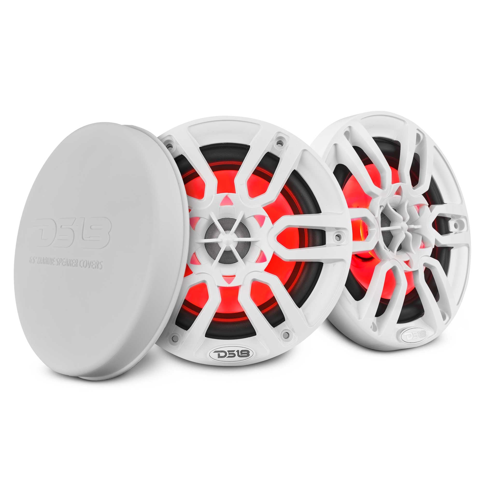 NXL 6.5" 2-Way Coaxial Marine Speaker with LED RGB Lights | 100W RMS 4-Ohm - DS18