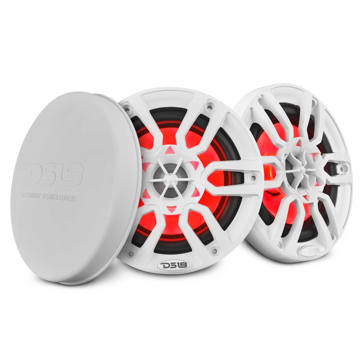 NXL 6.5" 2-Way Coaxial Marine Speaker with LED RGB Lights | 100W RMS 4-Ohm - DS18