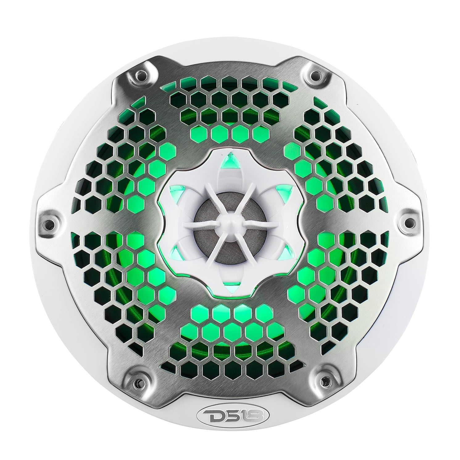 NXL 6.5" 2-Way Coaxial Marine Speaker With LED RGB Lights 100 Watts Rms 4-Ohm - DS18