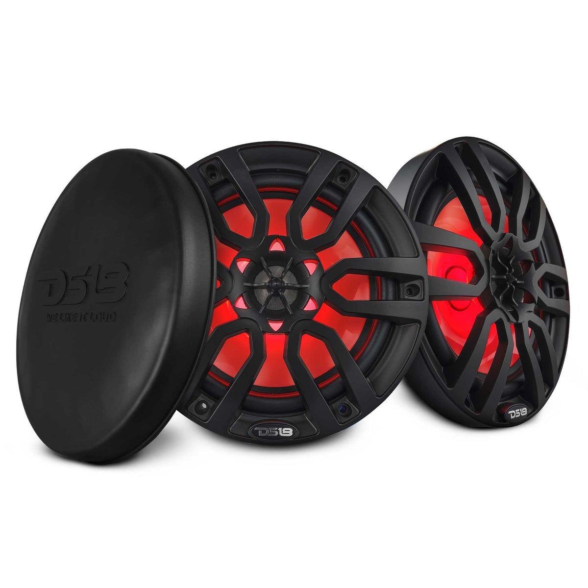 NXL 8" 2-Way Coaxial Marine Speaker with LED RGB Lights | 125W RMS 4-Ohm - DS18