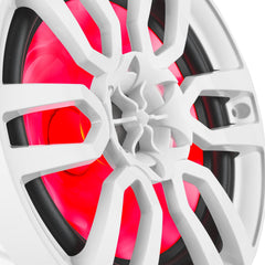NXL 8" 2-Way Coaxial Marine Speaker with LED RGB Lights | 125W RMS 4-Ohm - DS18