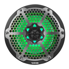NXL 8" 2-Way Coaxial Marine Speaker With LED RGB Lights 125 Watts Rms 4-Ohm - DS18