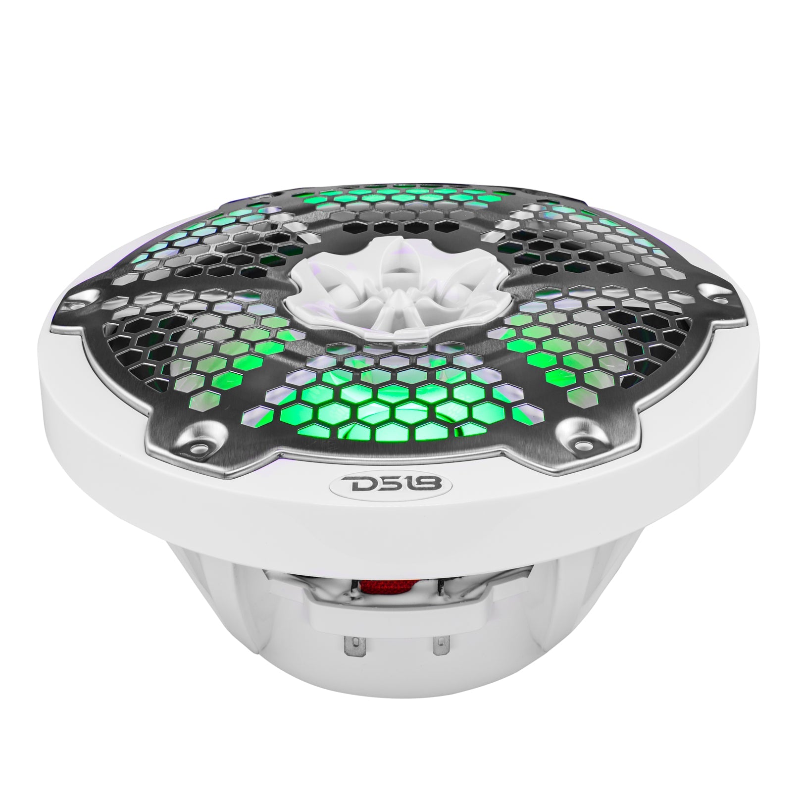 NXL 8" 2-Way Coaxial Marine Speaker With LED RGB Lights 125 Watts Rms 4-Ohm - DS18