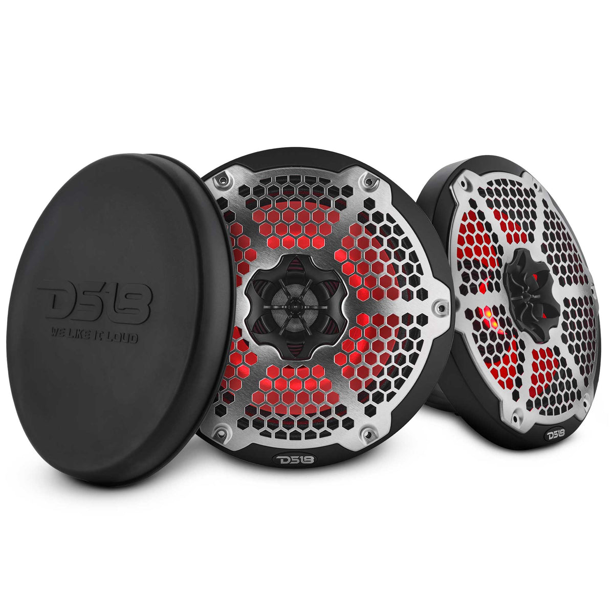 8” Marine 2-Way Hybrid Speaker with RGB LED, Compression Driver and Neodymium Magnet | 350W RMS 4-Ohm - DS18