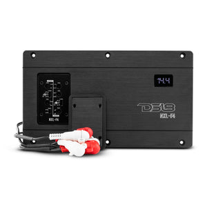 NXL 4-Channel Full-Range Class D IP67 Marine and Powersports Flush Mount Amplifier 4 x 100 Watts Rms @ 4-Ohm - DS18