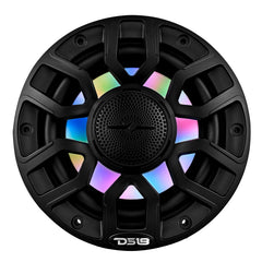 NXL 6.5" 2-Way Coaxial Marine Speaker with Bullet Tweeter and Digital Led Lights | 150W RMS 4-Ohm - DS18