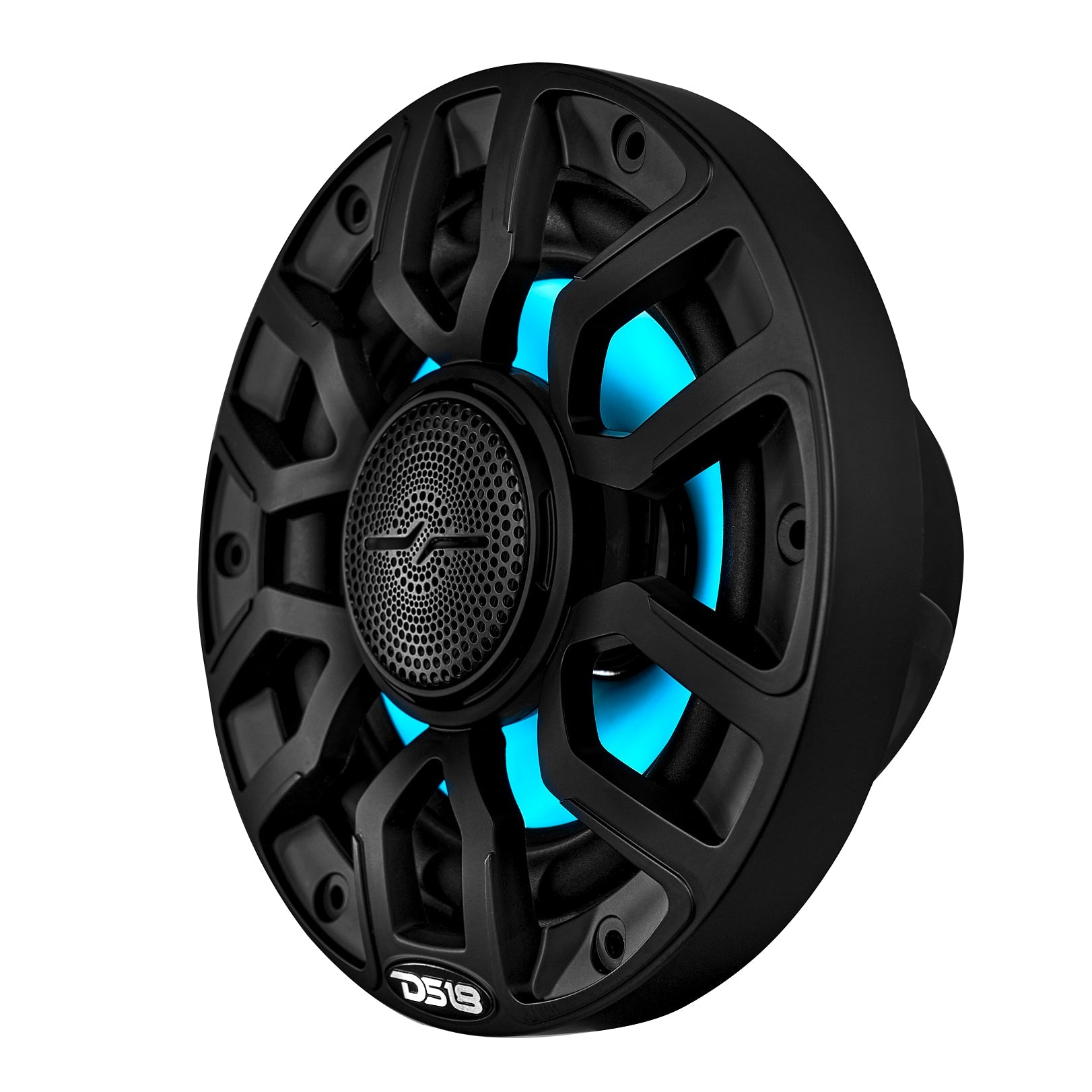 NXL 6.5" 2-Way Coaxial Marine Speaker with Bullet Tweeter and Digital Led Lights | 150W RMS 4-Ohm - DS18