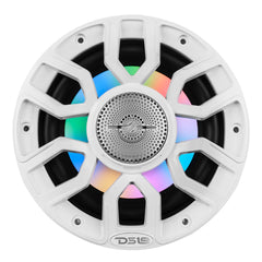 NXL 6.5" 2-Way Coaxial Marine Speaker with Bullet Tweeter and Digital Led Lights | 150W RMS 4-Ohm - DS18