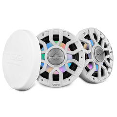 NXL 6.5" 2-Way Coaxial Marine Speaker with Bullet Tweeter and Digital Led Lights | 150W RMS 4-Ohm - DS18