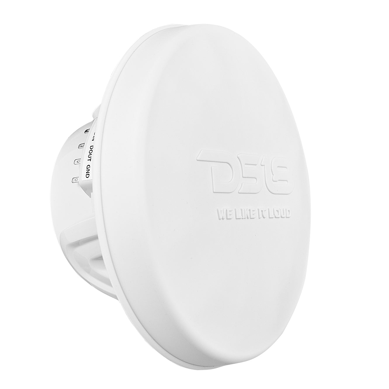 NXL 6.5" 2-Way Coaxial Marine Speaker with Bullet Tweeter and Digital Led Lights | 150W RMS 4-Ohm - DS18