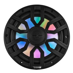 NXL 8" 2-Way Coaxial Marine Speaker with Bullet Tweeter and Digital Led Lights | 175W RMS 4-Ohm - DS18