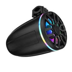8" NXL-iQ Marine Tower Speaker with Digital LED Lights, Neodymium Magnet, 1" Compression Driver, IP65 Rated, 350W RMS, 4-Ohm