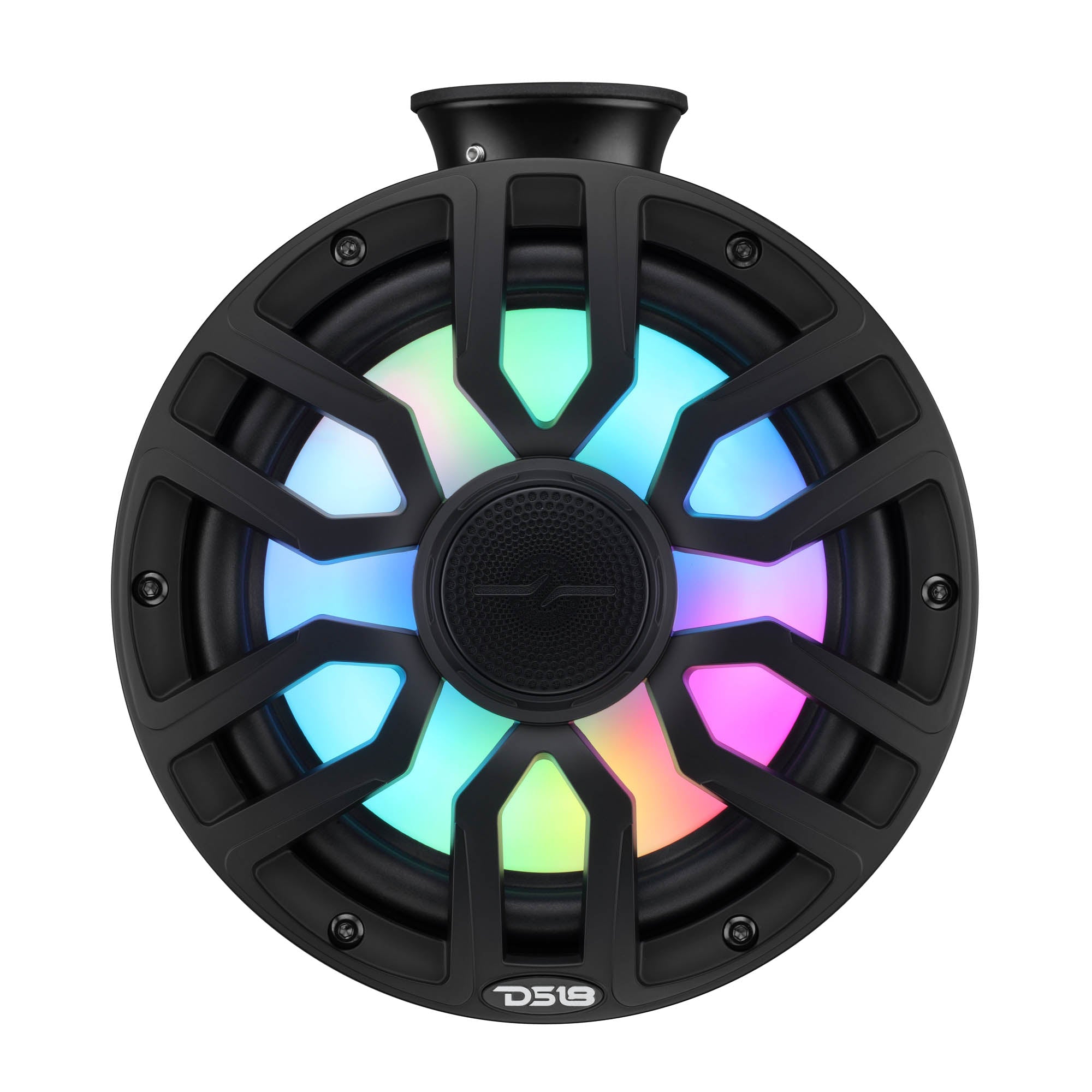 8" NXL-iQ Marine Short Tower Coaxial Speakers with Digital LED Lights, 175W RMS, 350W Max, 4-Ohm - DS18