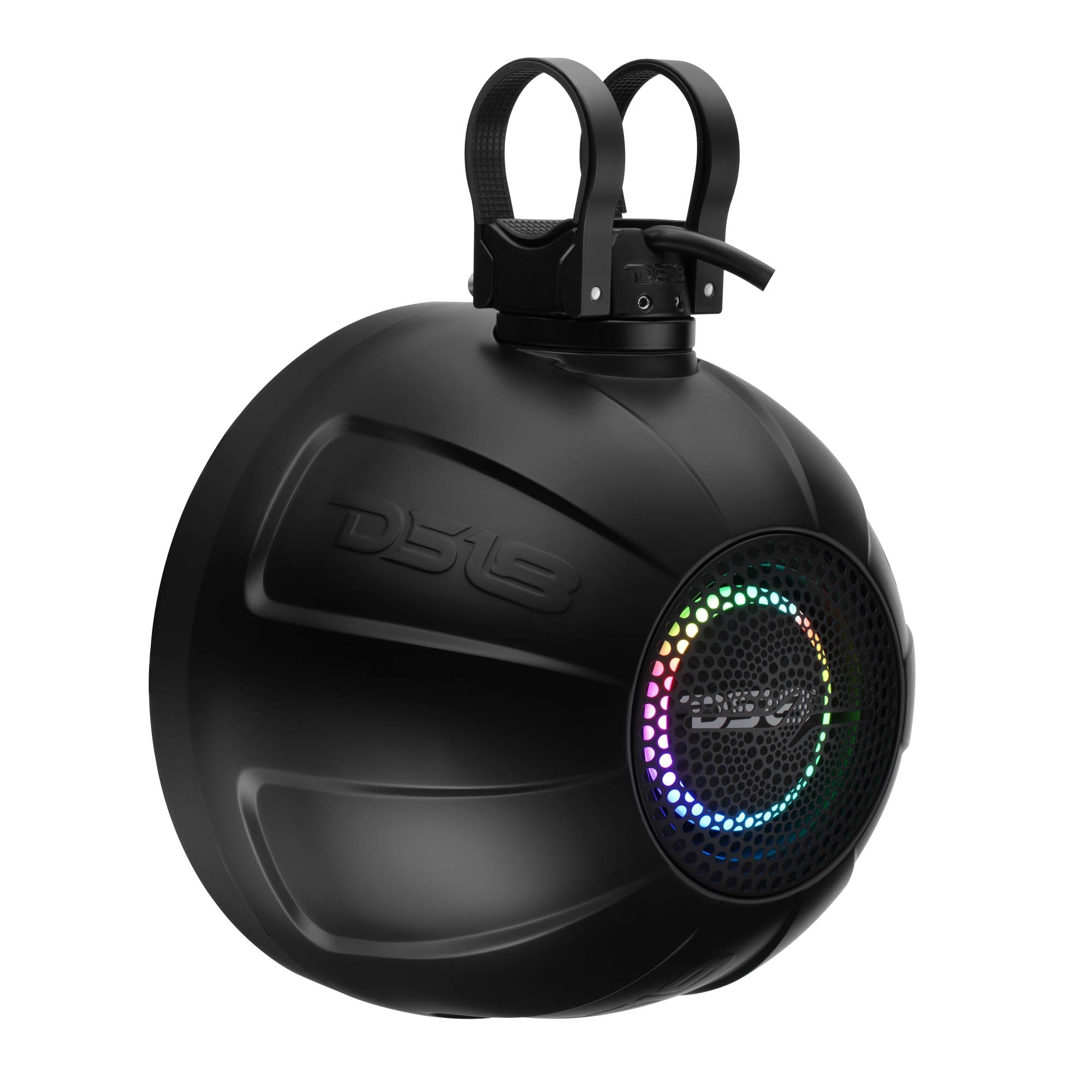 8" NXL-iQ Marine Short Tower Coaxial Speakers with Digital LED Lights, 175W RMS, 350W Max, 4-Ohm - DS18