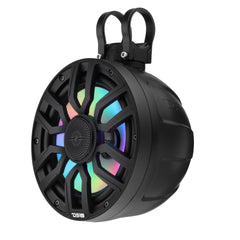 8" NXL-iQ Marine Short Tower Coaxial Speakers with Digital LED Lights, 175W RMS, 350W Max, 4-Ohm - DS18