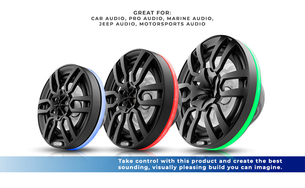 LED RGB Rings for Marine and Powersporst Speakers and Towers - DS18