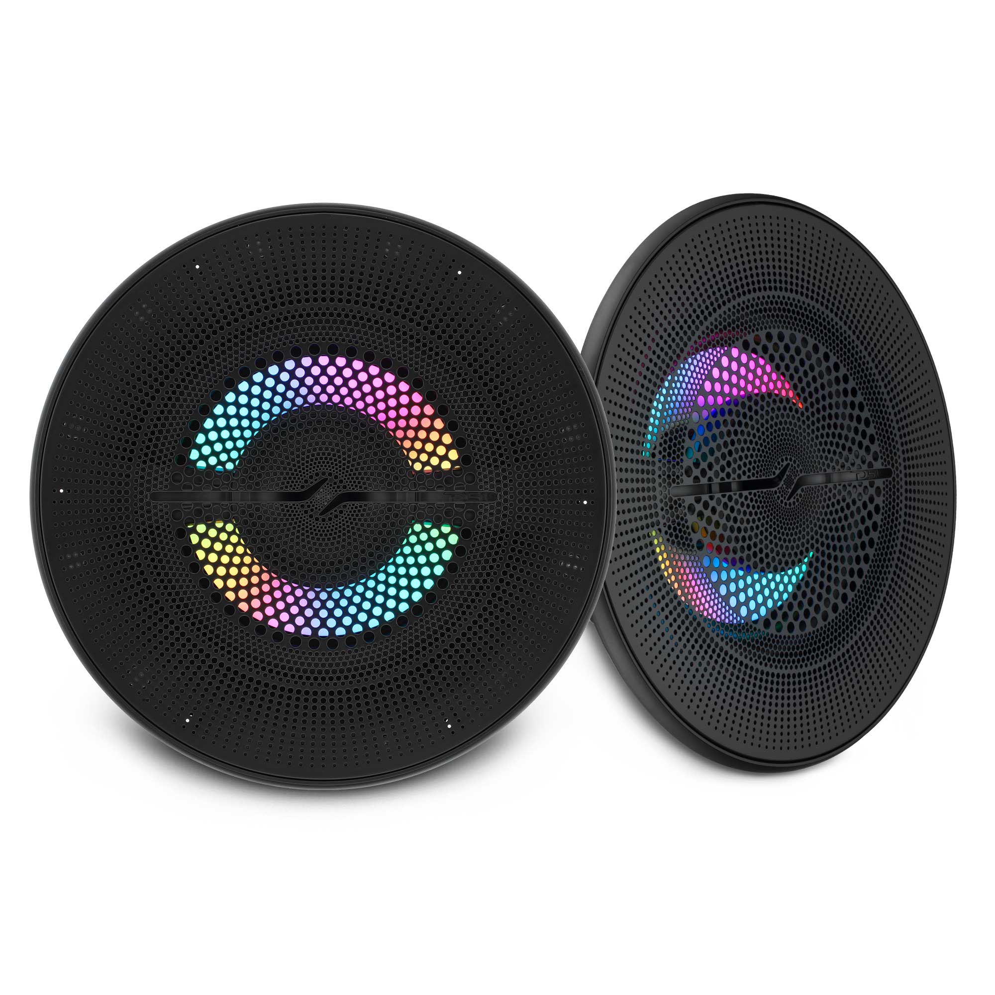 Luxury 6.5” 2-Way Marine Coaxial Speaker with Digital LED Lights and Flush Magnetic Mount Grille | 150W RMS 4-Ohm - DS18