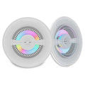 Luxury 8” 2-Way Marine Coaxial Speaker with Digital LED Lights and Flush Magnetic Mount Grille | 175W RMS 4-Ohm - DS18