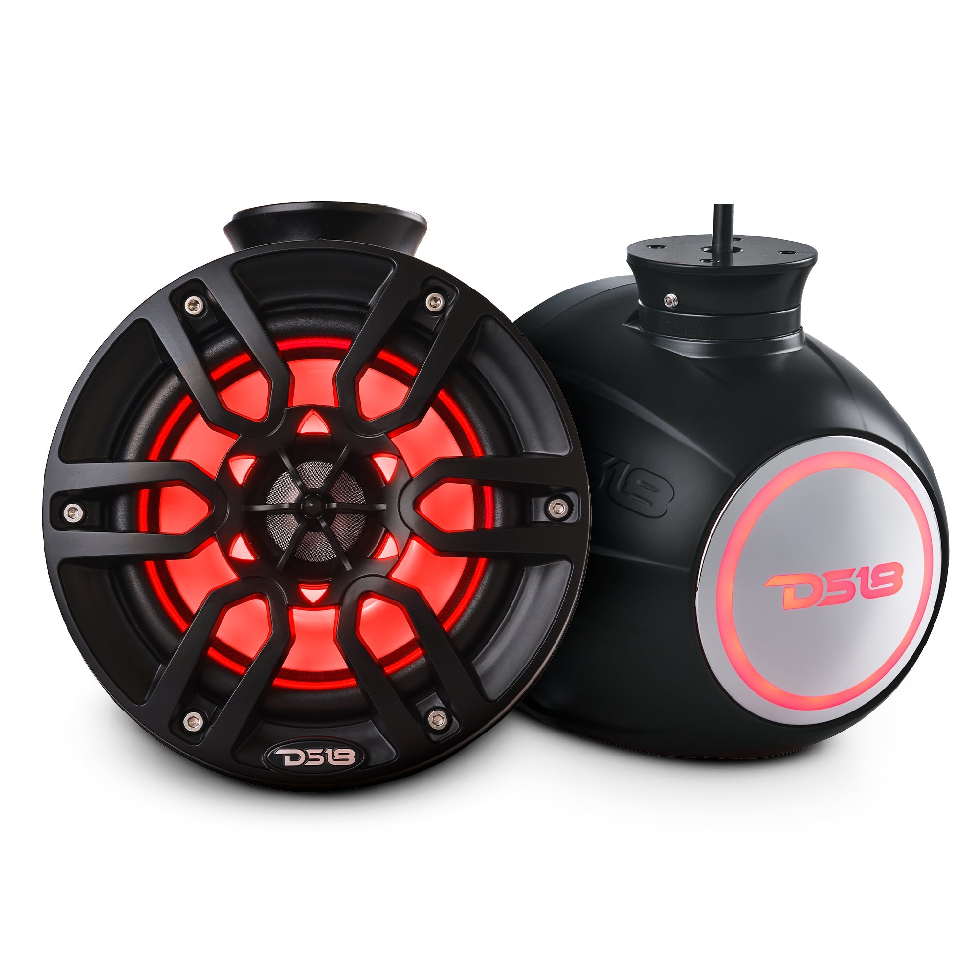 NXL 6.5" Pod 300W Speaker with Integrated RGB LED Lights (Pair) - Perfect for Jet Skis - DS18