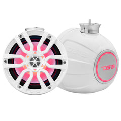 NXL 8" Pod 375W Speaker with Integrated RGB LED Lights (Pair) - Perfect for Jet Skis - DS18