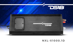 NXL 1-Channel Class D IP67 Marine and Powersports Amplifier 1 x 1000 Watts Rms @ 1-Ohm - DS18