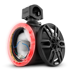 NXL 6.5" Marine and Powersports Empty Tower LED RGB Lights -Black - DS18
