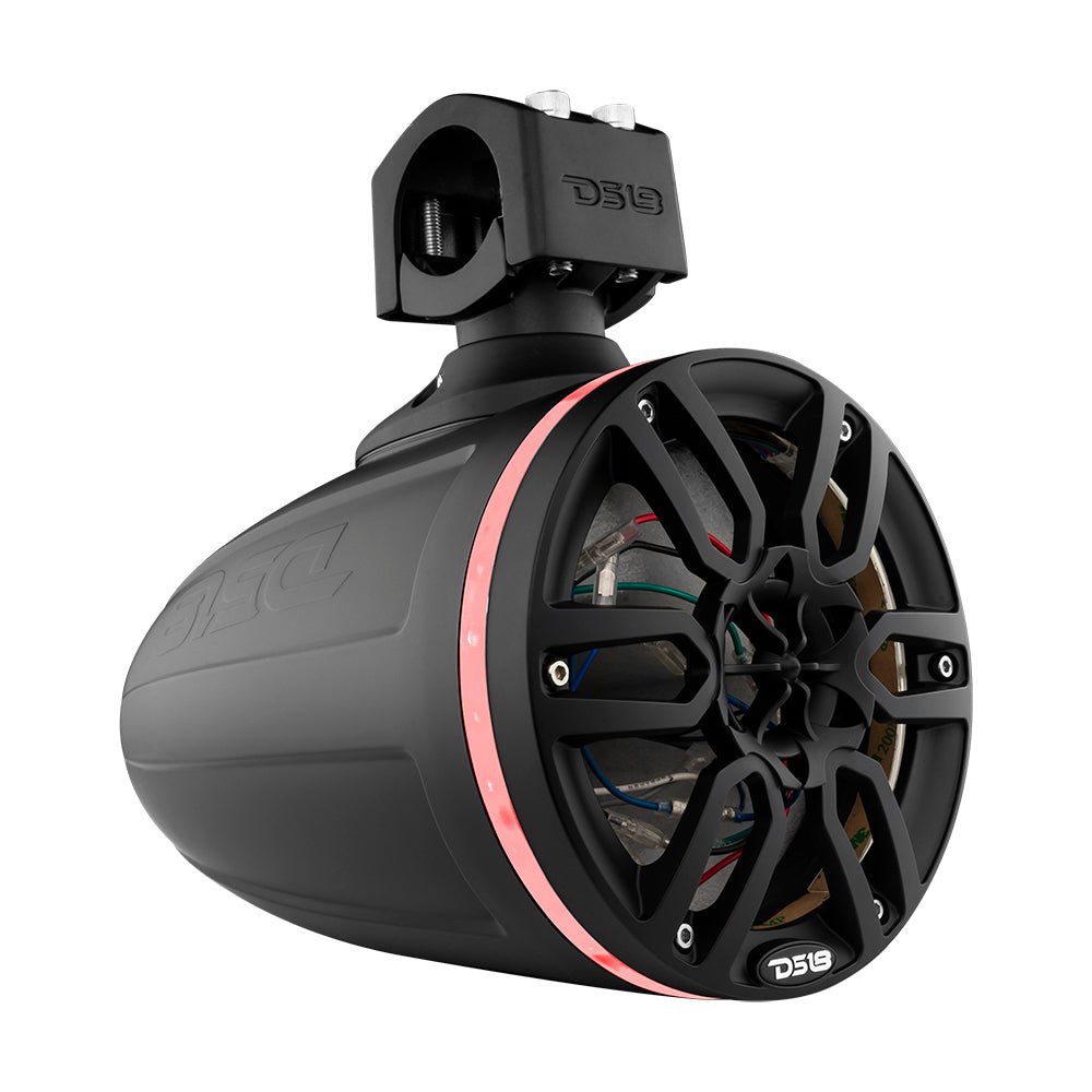 NXL 6.5" Marine and Powersports Empty Tower LED RGB Lights -Black - DS18