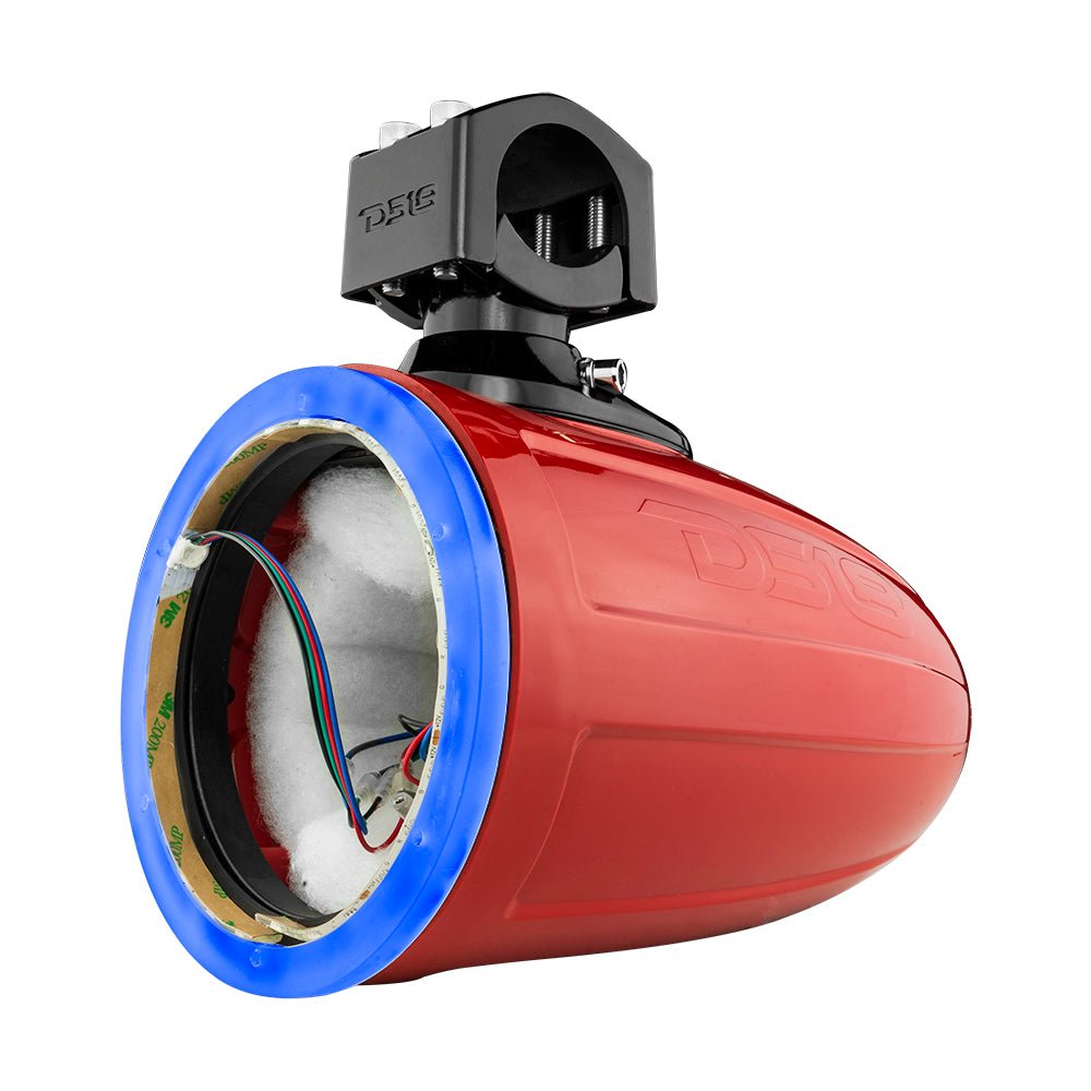 NXL 6.5" Marine and Powersports Empty Tower LED RGB Lights -Red - DS18