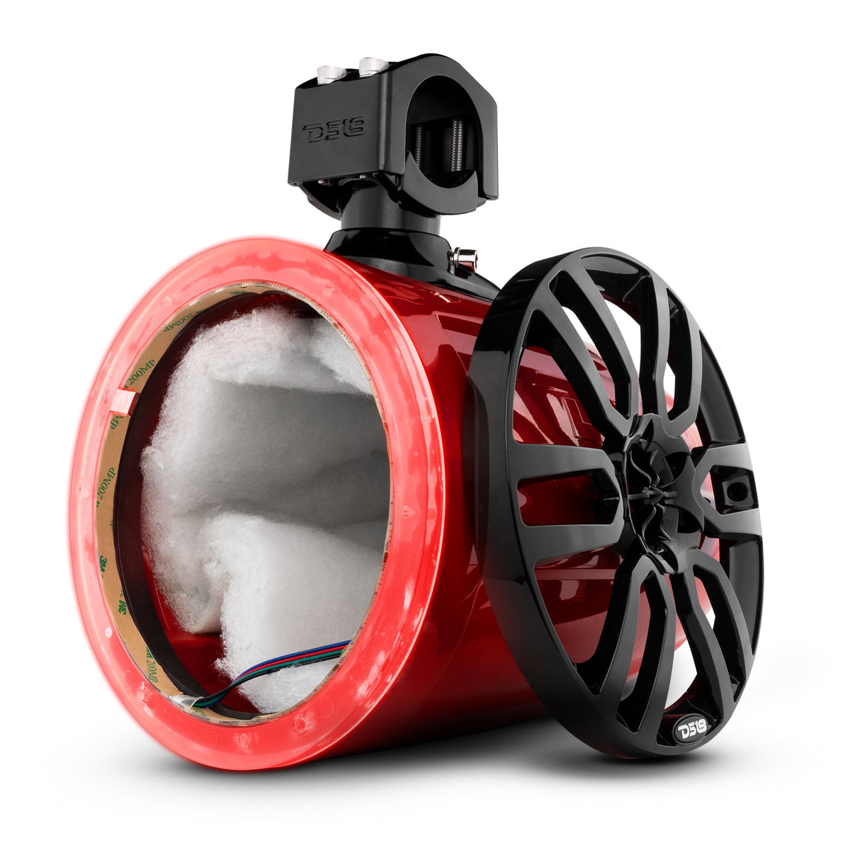 NXL 8" Marine and Powersports Empty Tower LED RGB Lights -Red - DS18