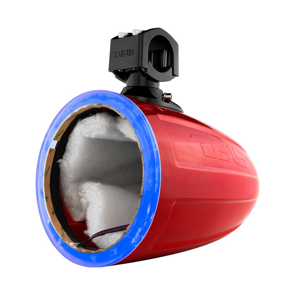 NXL 8" Marine and Powersports Empty Tower LED RGB Lights -Red - DS18
