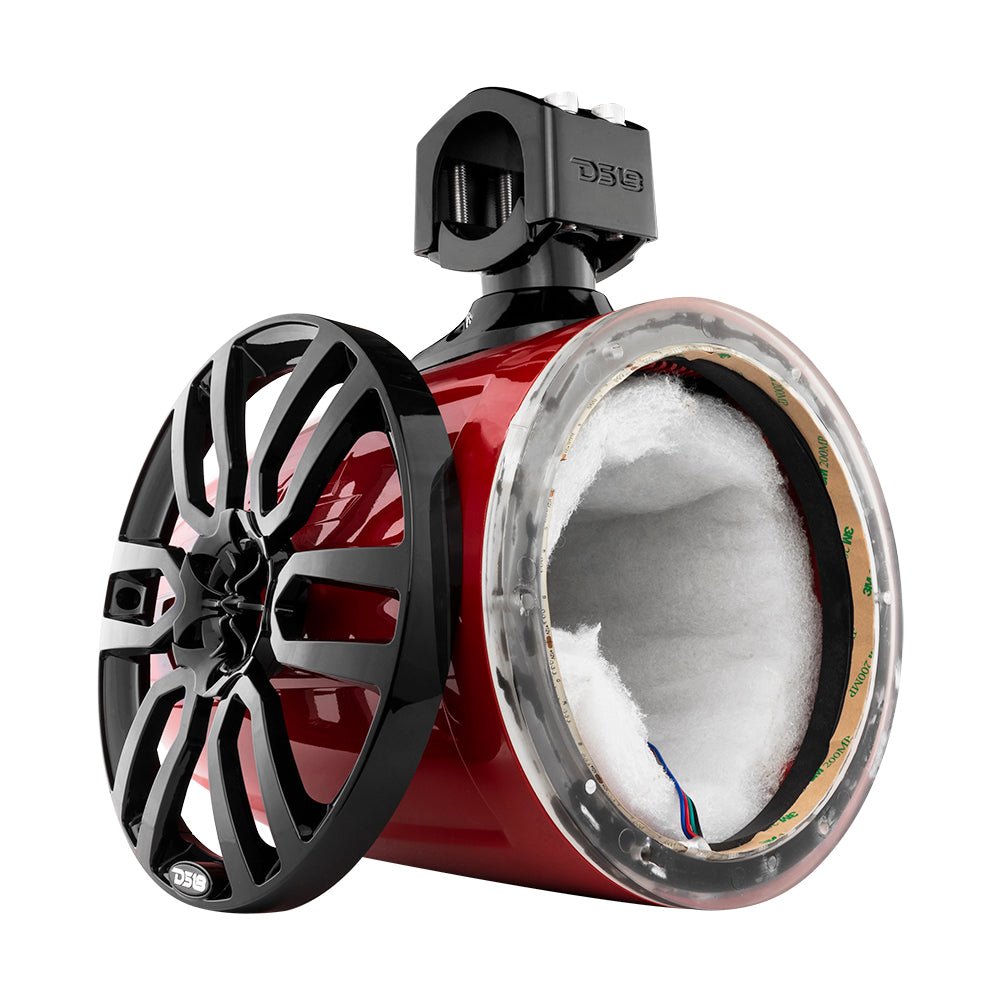 NXL 8" Marine and Powersports Empty Tower LED RGB Lights -Red - DS18