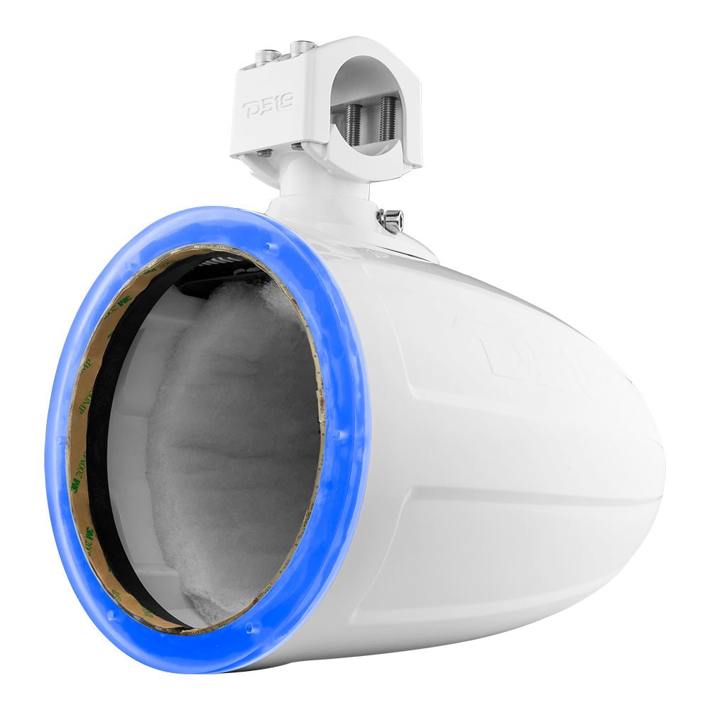 NXL 8" Marine and Powersports Empty Tower LED RGB Lights - White - DS18