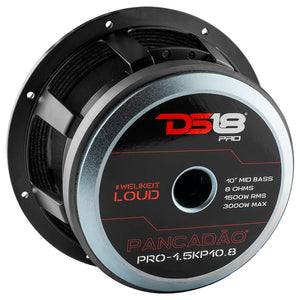PANCADÃO Mid-Bass Loudspeaker 10" 1500 Watts Rms 8-Ohm - DS18