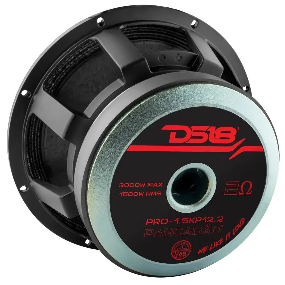 PANCADÃO Mid-Bass Loudspeaker 12" 1500 Watts Rms 2-Ohm - DS18