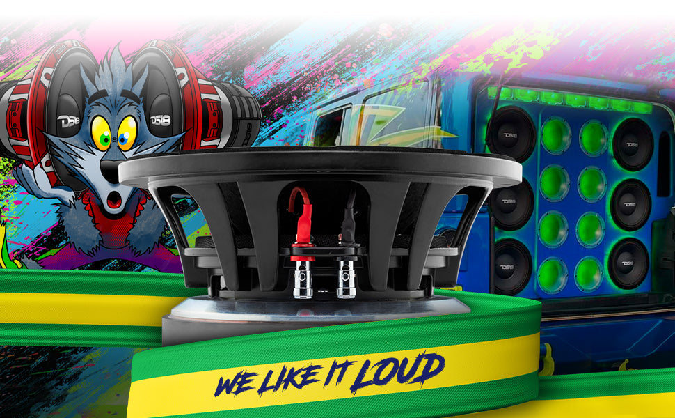 PANCADÃO Mid-Bass Loudspeaker 8" 1000 Watts Rms 8-Ohm - DS18