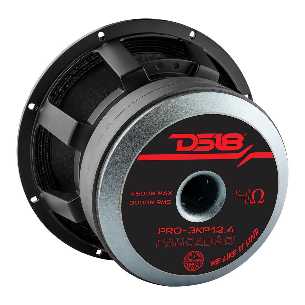 PANCADÃO Mid-Bass Loudspeaker 12" 3000 Watts Rms 4-Ohm - DS18