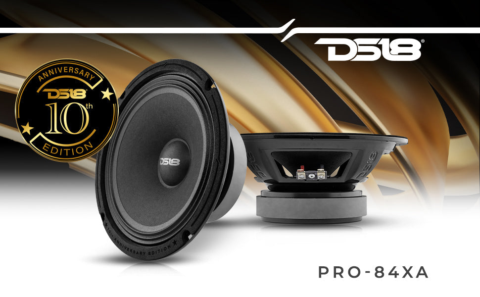 10th Anniversary Edition 8" Mid-Bass Loudspeaker 275 Watts Rms 4-Ohm - DS18