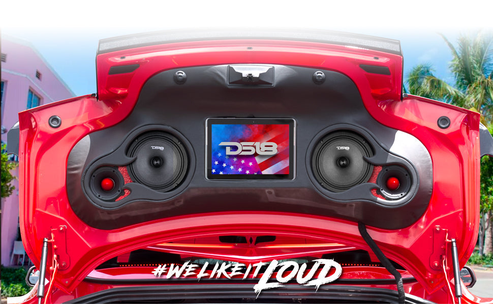 DS18 PRO-B6.4 6.5" Mid-Range Car Audio Loudspeaker with Bullet 120 Watts 4-Ohm - DS18