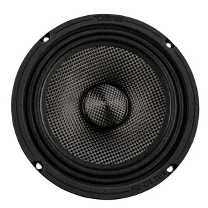 6.5” Slim Motorcycle & Motorsports Loudspeaker With Neodymium Magnet and Water Resistant Carbon Fiber Cone | 2-Ohm 150W RMS