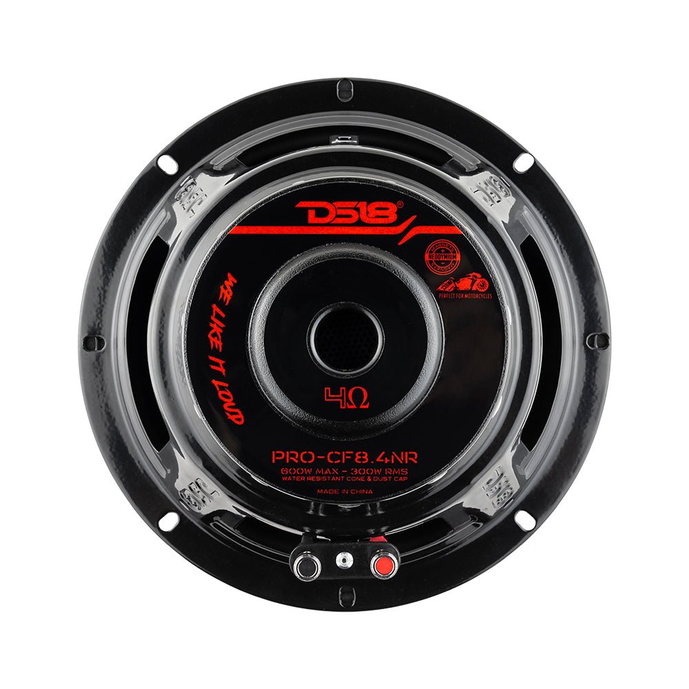 PRO 8" Neodymium Carbon Fiber Water resistant Cone Mid-Bass Loudspeaker 300 Watts Rms 4-Ohm - DS18
