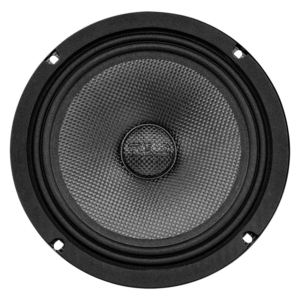 PRO 8" Shallow Carbon Fiber Water resistant Cone Mid-Bass Loudspeaker 275 Watts Rms 4-Ohm - DS18