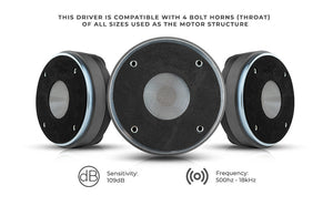 2" Throat Bolt on Driver 320 Watts 2" Phenolic Vc 8-Ohm - DS18