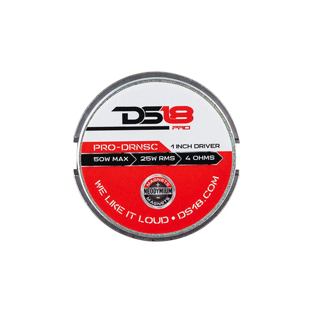 1" Throat Twist On Neodymium Driver 120 Watts 1" Composite Polyimide Vc 4-Ohm - DS18