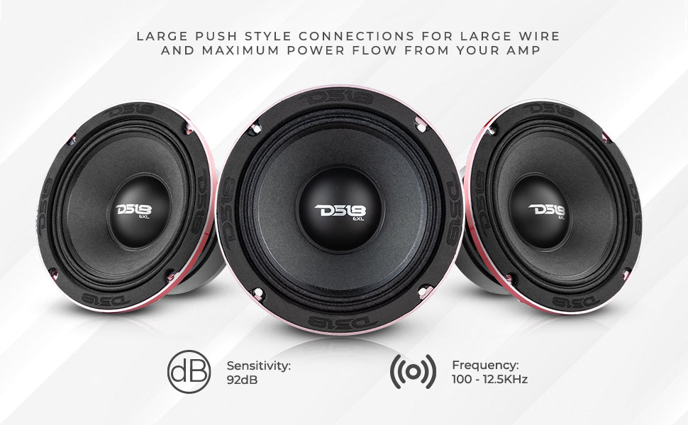PRO-EXL 6.5" Mid-Range Loudspeaker 300 Watts Rms 8-Ohm - DS18