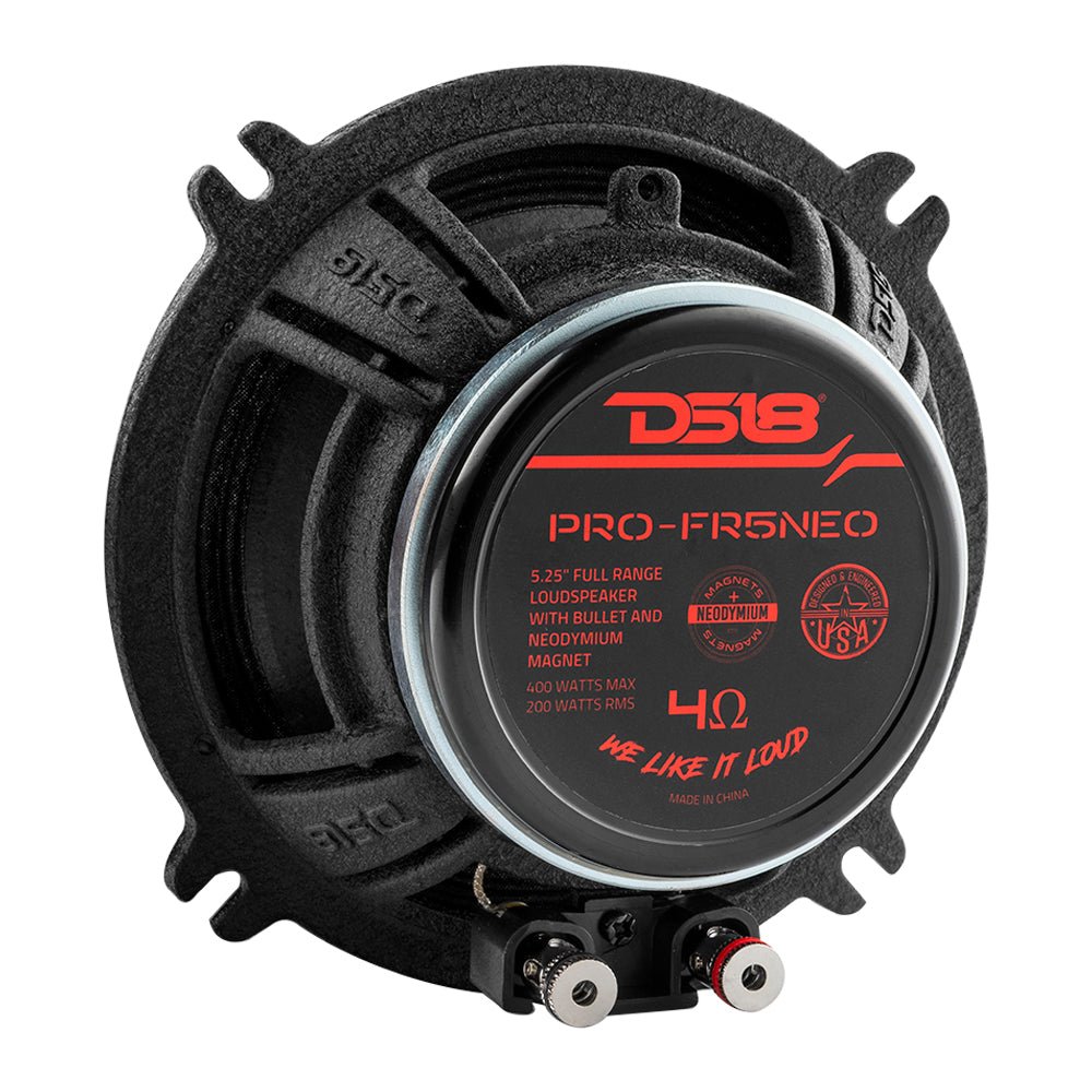 PRO 5.25" Neodymium Full-Range Bullet Loudspeaker 200 Watts Rms 4-Ohm - DS18