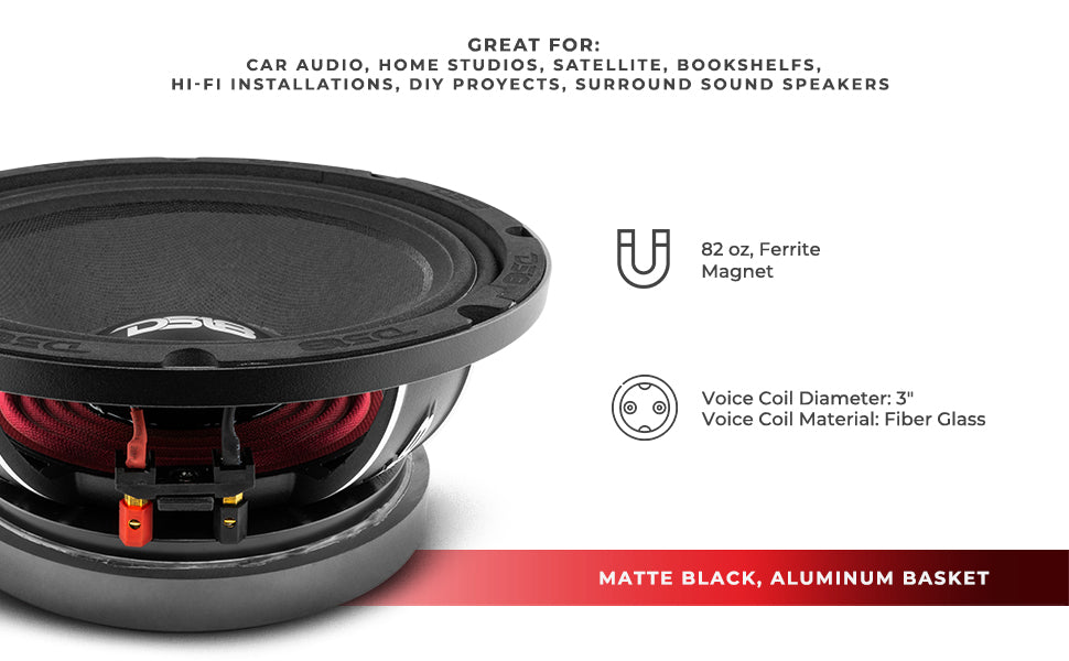 PRO-FU 10" Mid-Range Loudspeaker 400 Watts Rms 4-Ohm - DS18